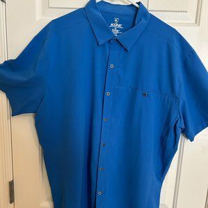 KUHL Men's Short Sleeve Renegade Shirt - Royal Blue - Size XL
